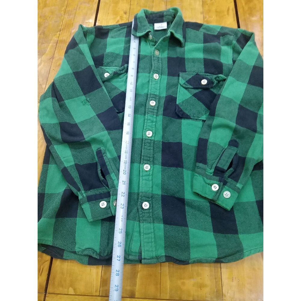 Rothco Extra Heavyweight Buffalo Plaid Flannel Shirt - Green Plaid - Size Large - Picture 4 of 5